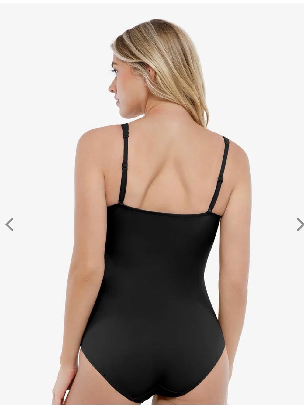 Twist-Front Black One-Piece Swimsuit - Women Swim - Picture 2 of 8